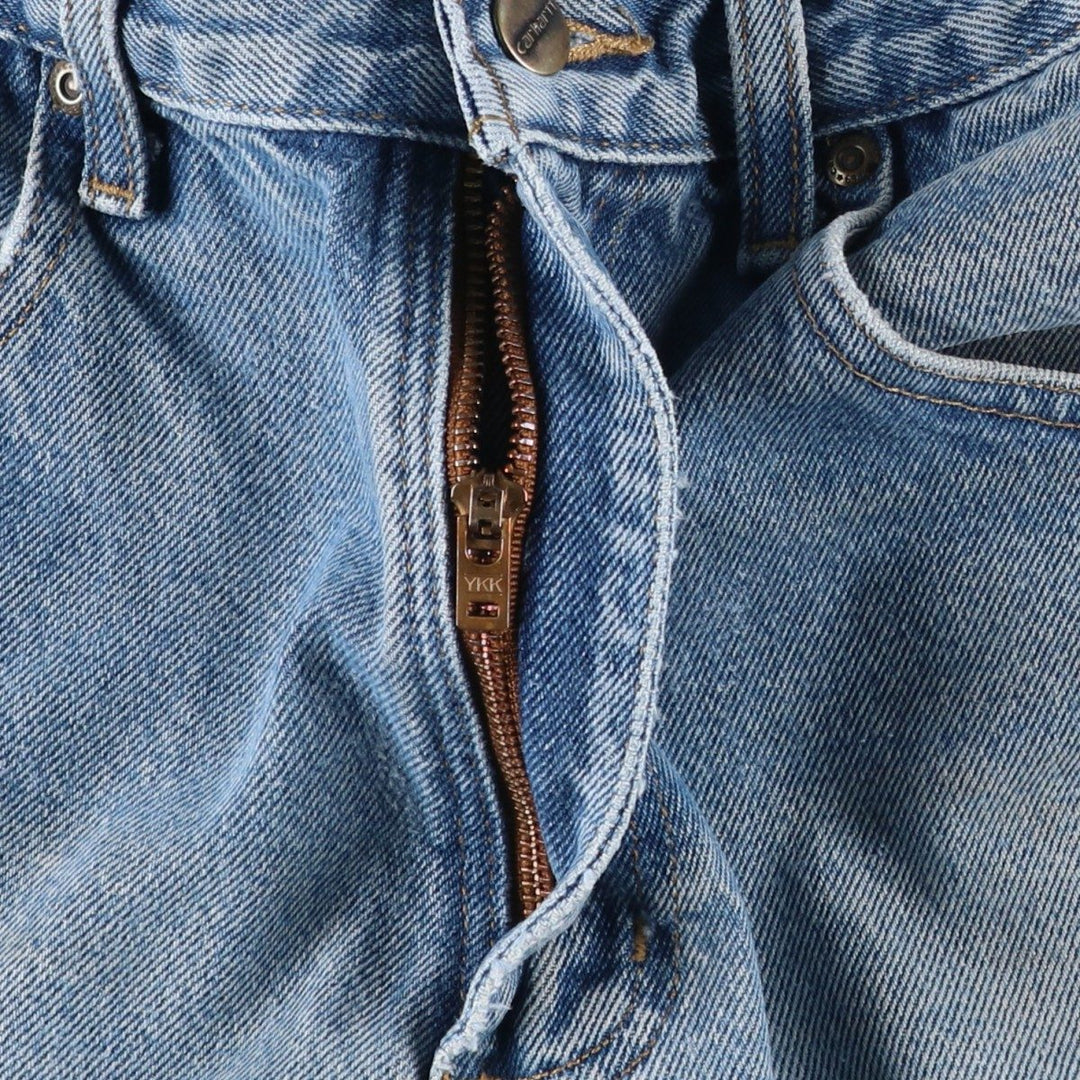 Carhartt Relaxed Fit Tapered Denim Pants for Men, W34 equivalent cotton blue type Vintage Second Hand