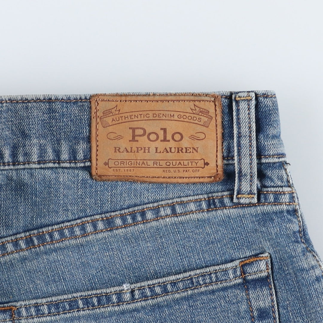 Ralph Lauren POLO RALPH LAUREN men's tapered denim pants, size W35 cotton blue type Vintage Second Hand
