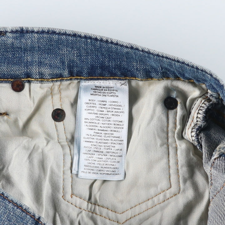 Ralph Lauren POLO RALPH LAUREN men's tapered denim pants, size W35 cotton blue type Vintage Second Hand