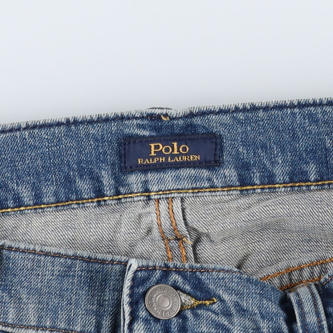 Ralph Lauren POLO RALPH LAUREN men's tapered denim pants, size W35 cotton blue type Vintage Second Hand