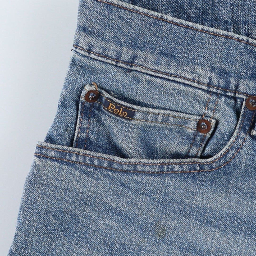 Ralph Lauren POLO RALPH LAUREN men's tapered denim pants, size W35 cotton blue type Vintage Second Hand