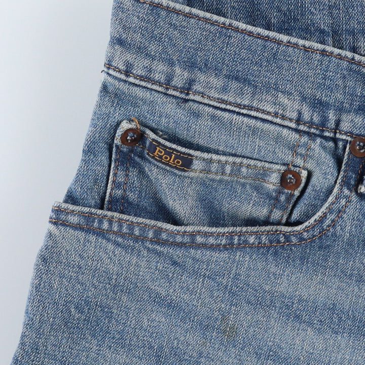 Ralph Lauren POLO RALPH LAUREN men's tapered denim pants, size W35 cotton blue type Vintage Second Hand