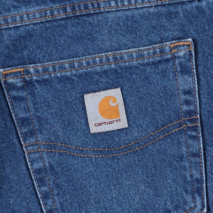 Carhartt Relaxed Fit Tapered Denim Pants for Men, W35 cotton blue type Vintage Second Hand