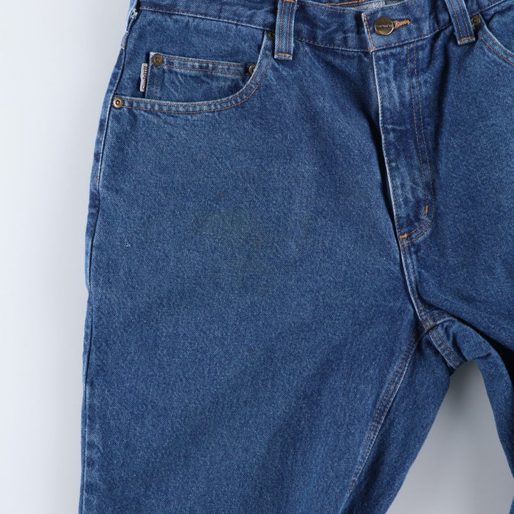 Carhartt Relaxed Fit Tapered Denim Pants for Men, W35 cotton blue type Vintage Second Hand