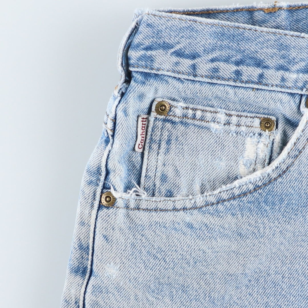 Carhartt Loose Fit Straight Denim Pants, Men's Size W34 (approx.) unclear blue type Vintage Second Hand