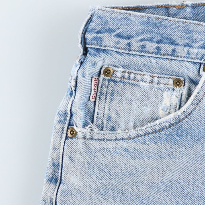 Carhartt Loose Fit Straight Denim Pants, Men's Size W34 (approx.) unclear blue type Vintage Second Hand