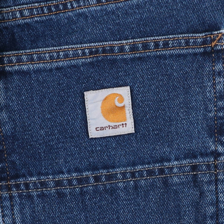 Carhartt Relaxed Fit Tapered Denim Pants for Men, W33 equivalent cotton blue type Vintage Second Hand