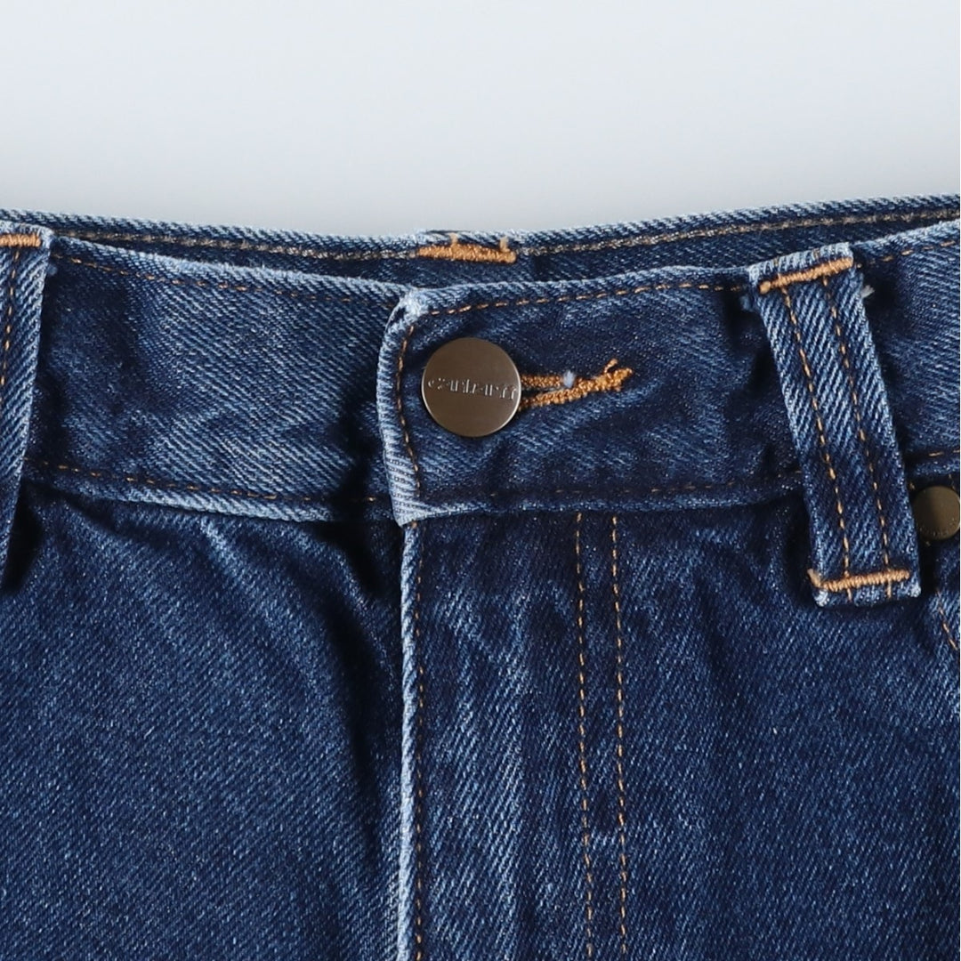 Carhartt Relaxed Fit Tapered Denim Pants for Men, W33 equivalent cotton blue type Vintage Second Hand