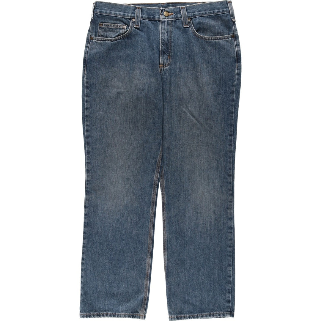 Carhartt Relaxed Fit Tapered Denim Pants for Men, W35 cotton blue type Vintage Second Hand