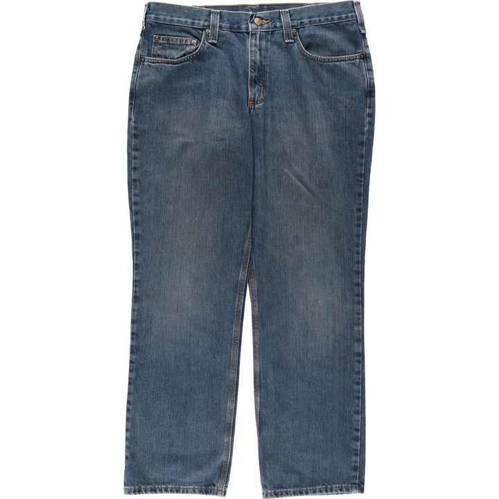 Carhartt Relaxed Fit Tapered Denim Pants for Men, W35 cotton blue type Vintage Second Hand