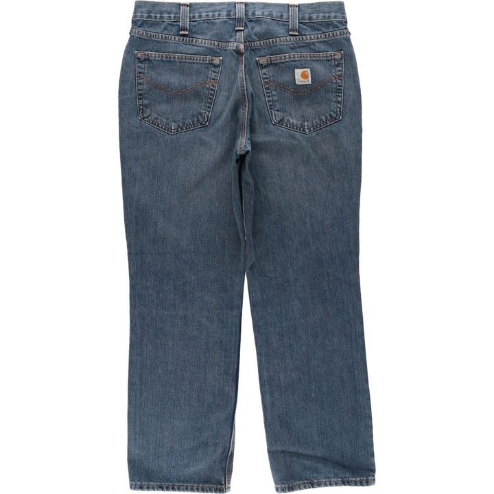 Carhartt Relaxed Fit Tapered Denim Pants for Men, W35 cotton blue type Vintage Second Hand