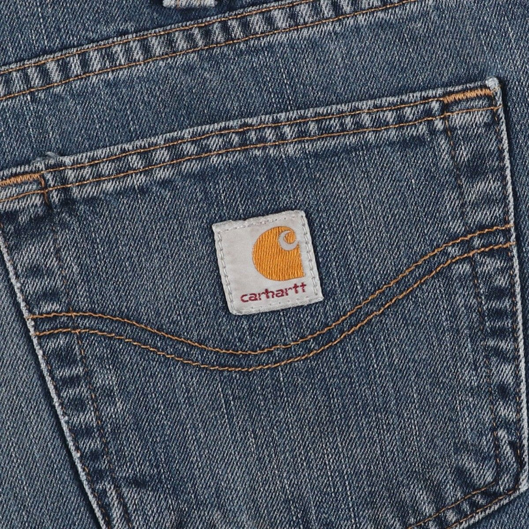 Carhartt Relaxed Fit Tapered Denim Pants for Men, W35 cotton blue type Vintage Second Hand