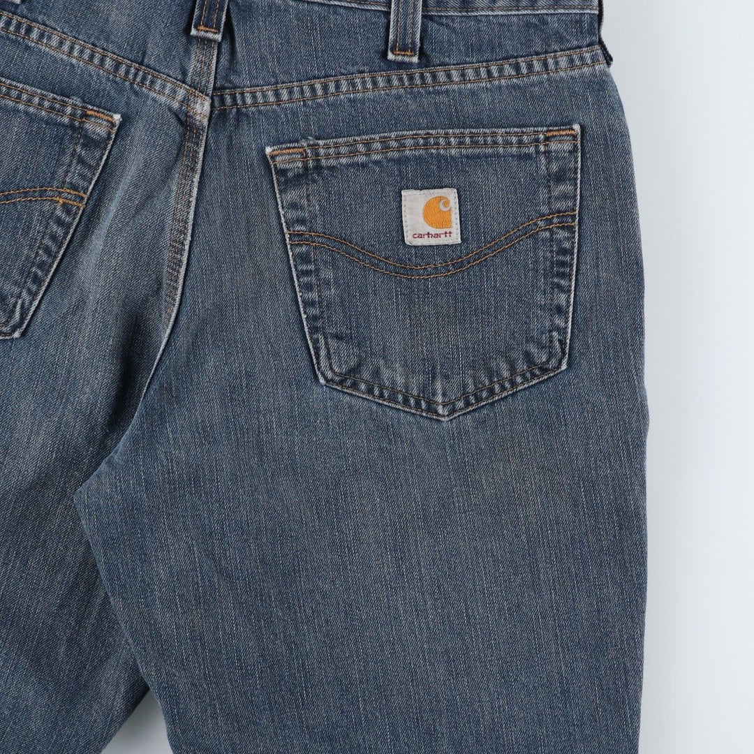 Carhartt Relaxed Fit Tapered Denim Pants for Men, W35 cotton blue type Vintage Second Hand