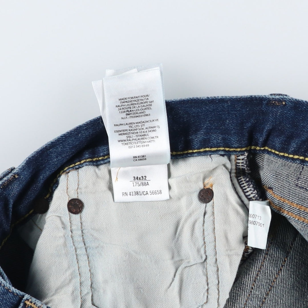Ralph Lauren Polo Ralph Lauren Straight Denim Pants, Men's W35 (approx.) cotton blue type Vintage Second Hand