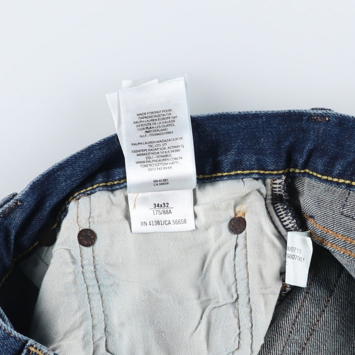 Ralph Lauren Polo Ralph Lauren Straight Denim Pants, Men's W35 (approx.) cotton blue type Vintage Second Hand