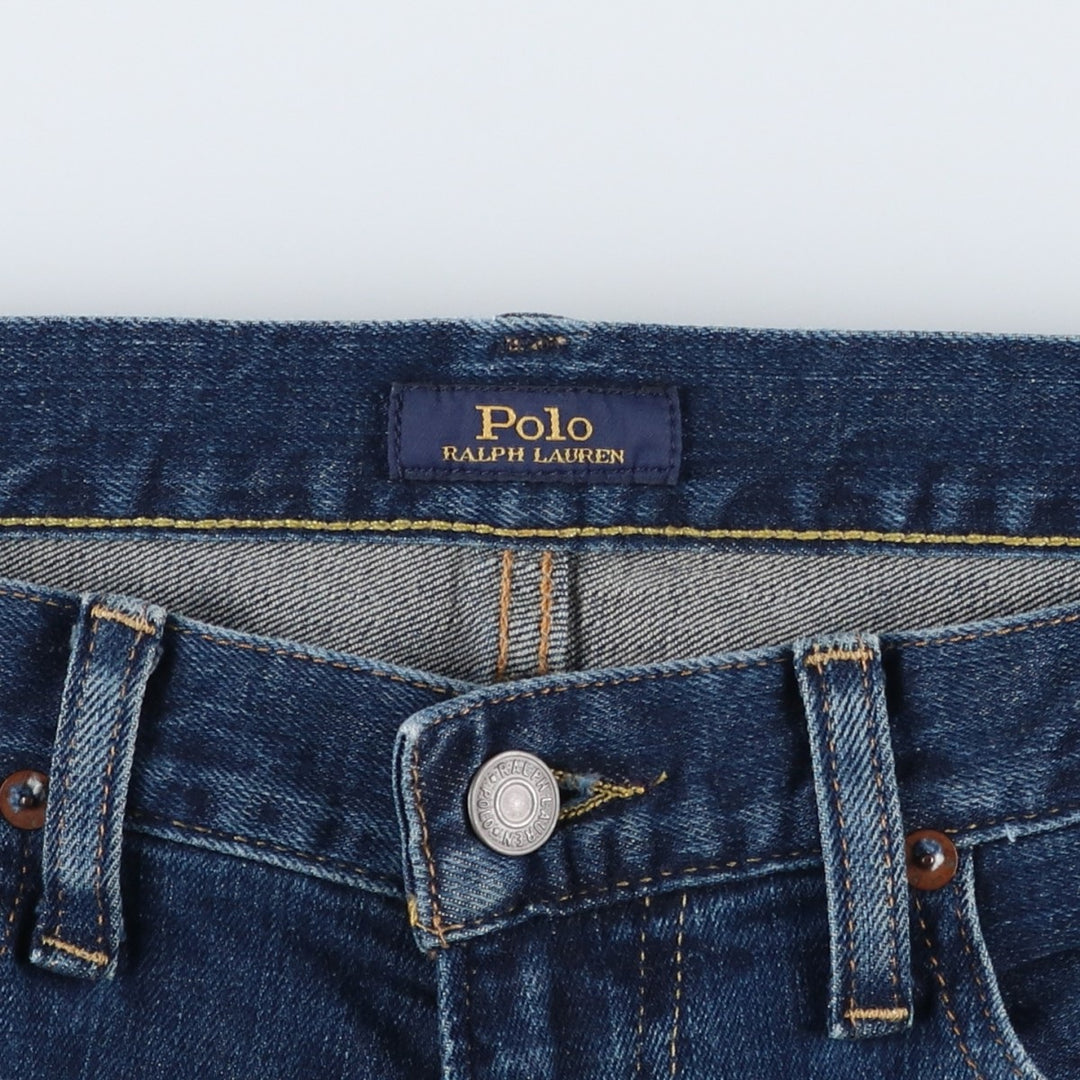 Ralph Lauren Polo Ralph Lauren Straight Denim Pants, Men's W35 (approx.) cotton blue type Vintage Second Hand
