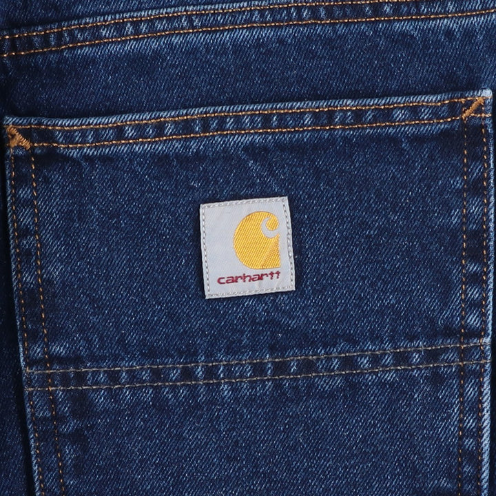Carhartt Relaxed Fit Tapered Denim Pants for Men, W33 equivalent cotton blue type Vintage Second Hand