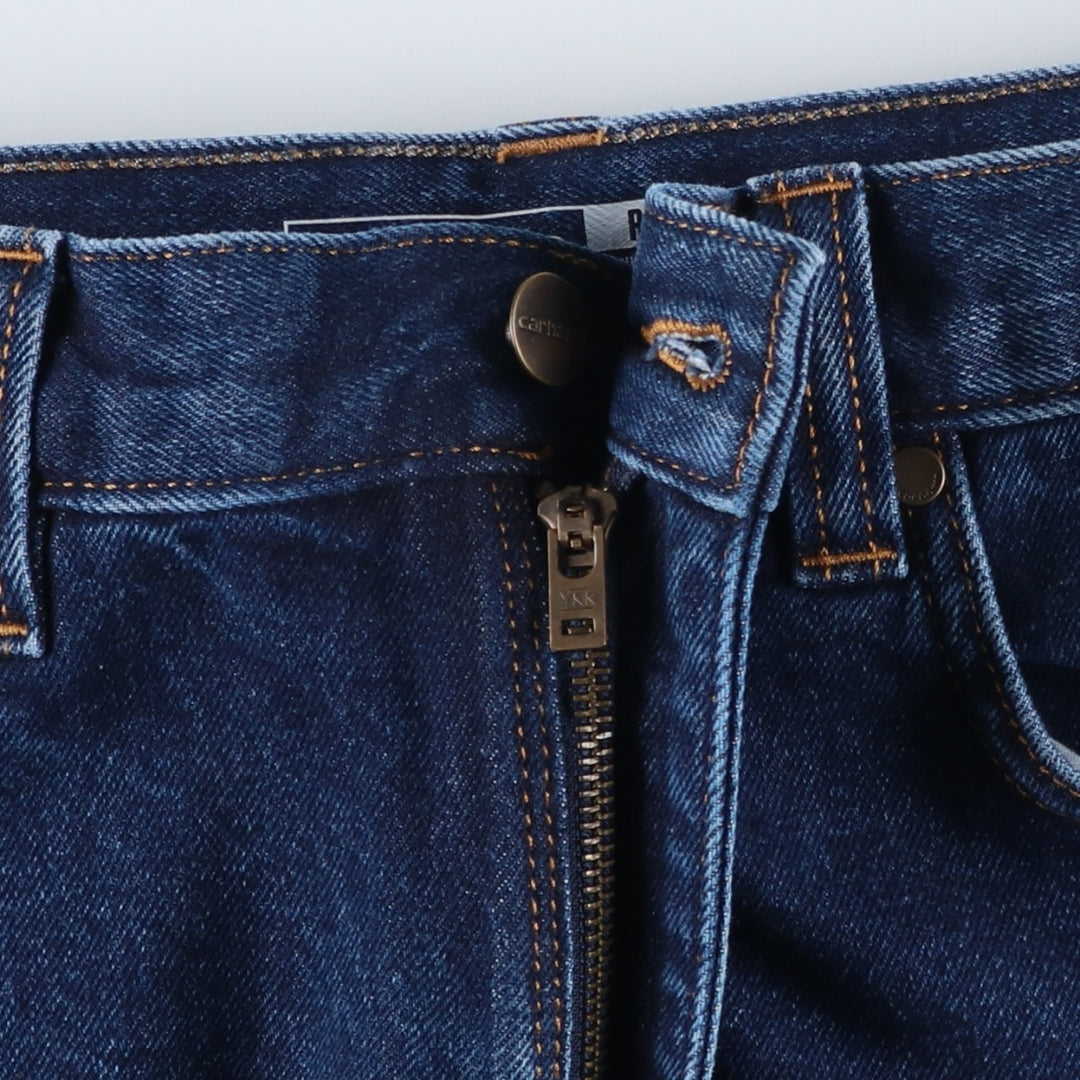 Carhartt Relaxed Fit Tapered Denim Pants for Men, W33 equivalent cotton blue type Vintage Second Hand