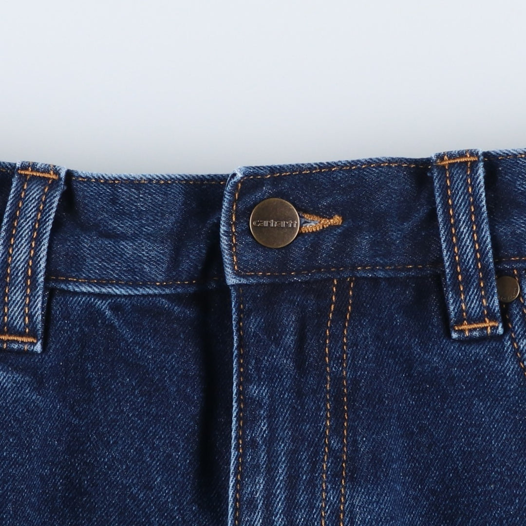 Carhartt Relaxed Fit Tapered Denim Pants for Men, W33 equivalent cotton blue type Vintage Second Hand