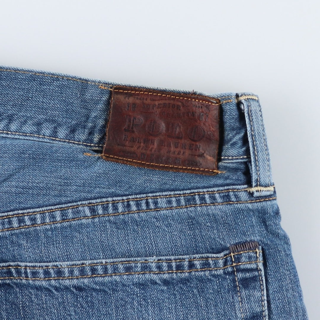 Ralph Lauren POLO RALPH LAUREN straight denim pants for men, W37 equivalent cotton blue type Vintage Second Hand