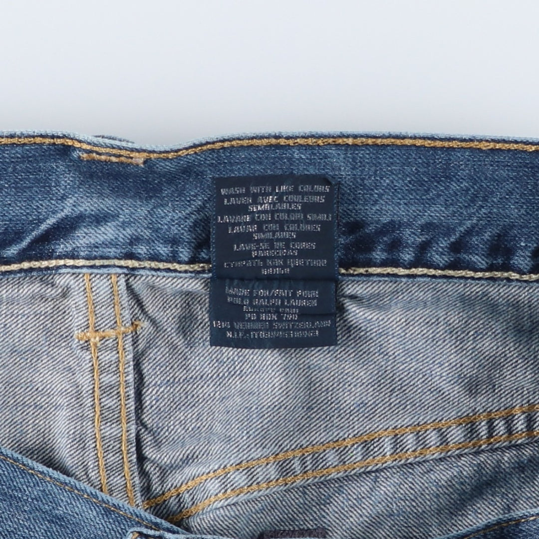 Ralph Lauren POLO RALPH LAUREN straight denim pants for men, W37 equivalent cotton blue type Vintage Second Hand
