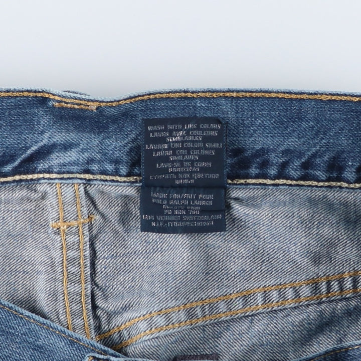 Ralph Lauren POLO RALPH LAUREN straight denim pants for men, W37 equivalent cotton blue type Vintage Second Hand