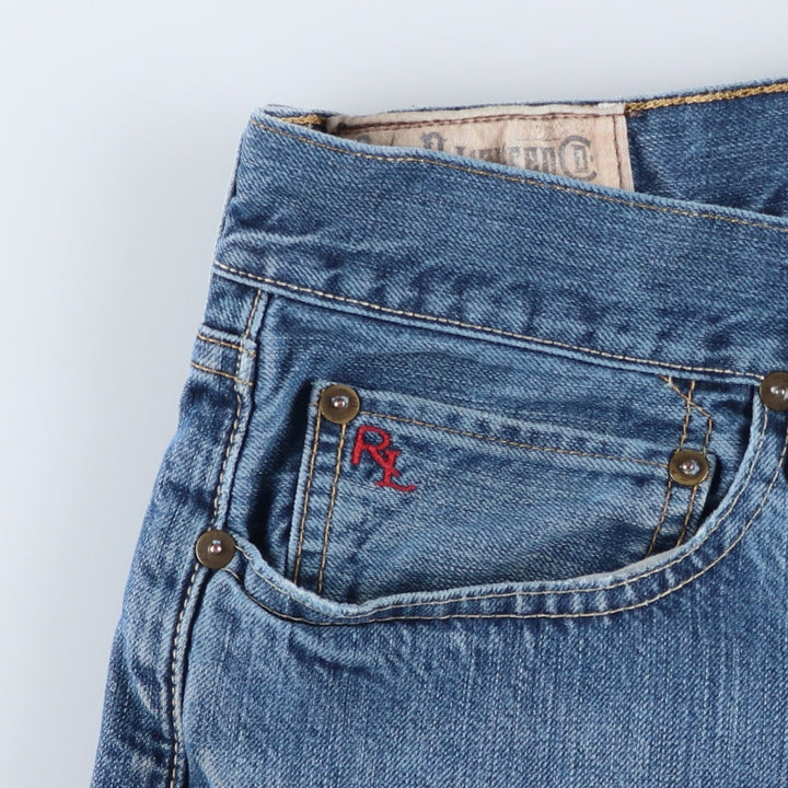 Ralph Lauren POLO RALPH LAUREN straight denim pants for men, W37 equivalent cotton blue type Vintage Second Hand