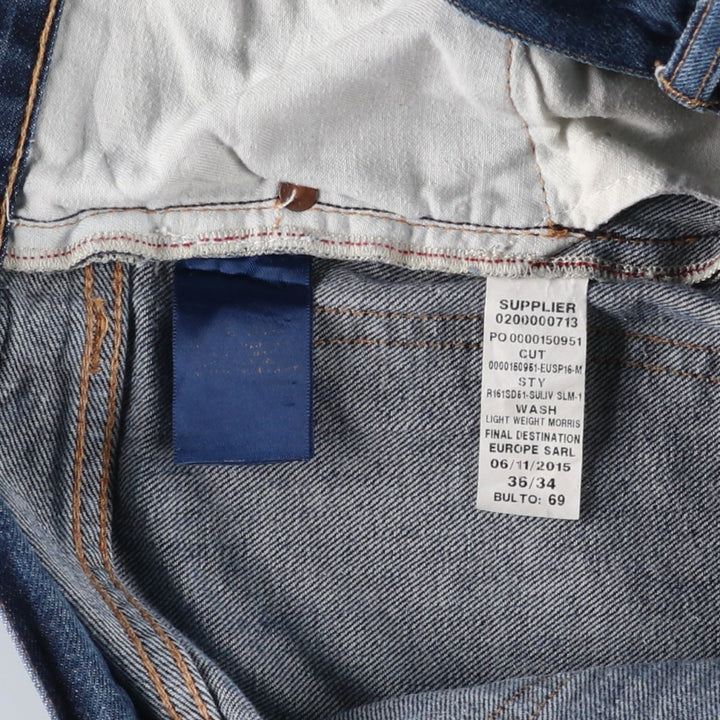 Ralph Lauren POLO RALPH LAUREN tapered denim pants for men, W38 equivalent cotton blue type Vintage Second Hand