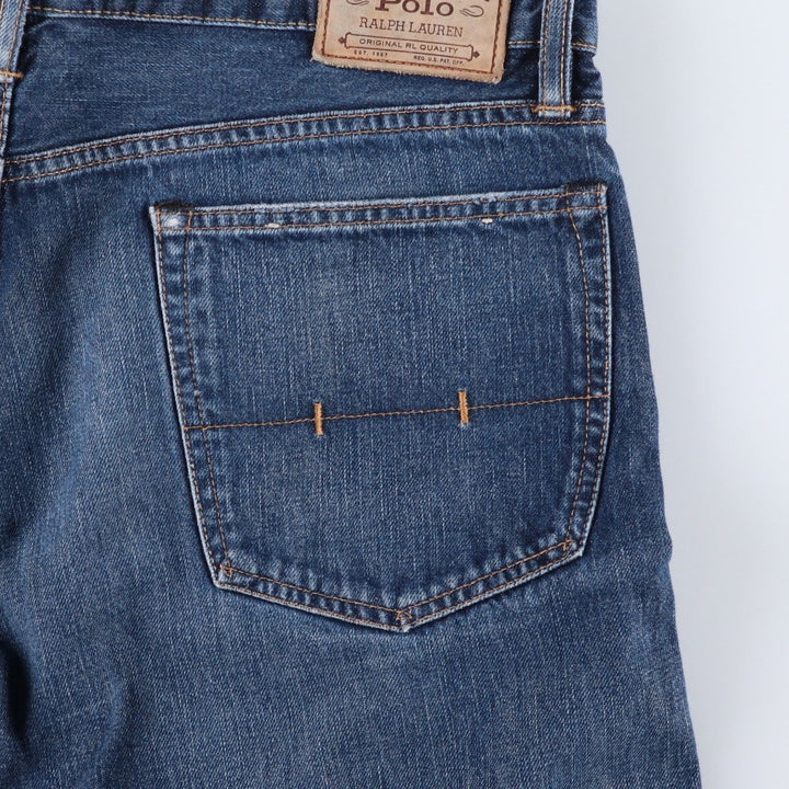 Ralph Lauren POLO RALPH LAUREN tapered denim pants for men, W38 equivalent cotton blue type Vintage Second Hand