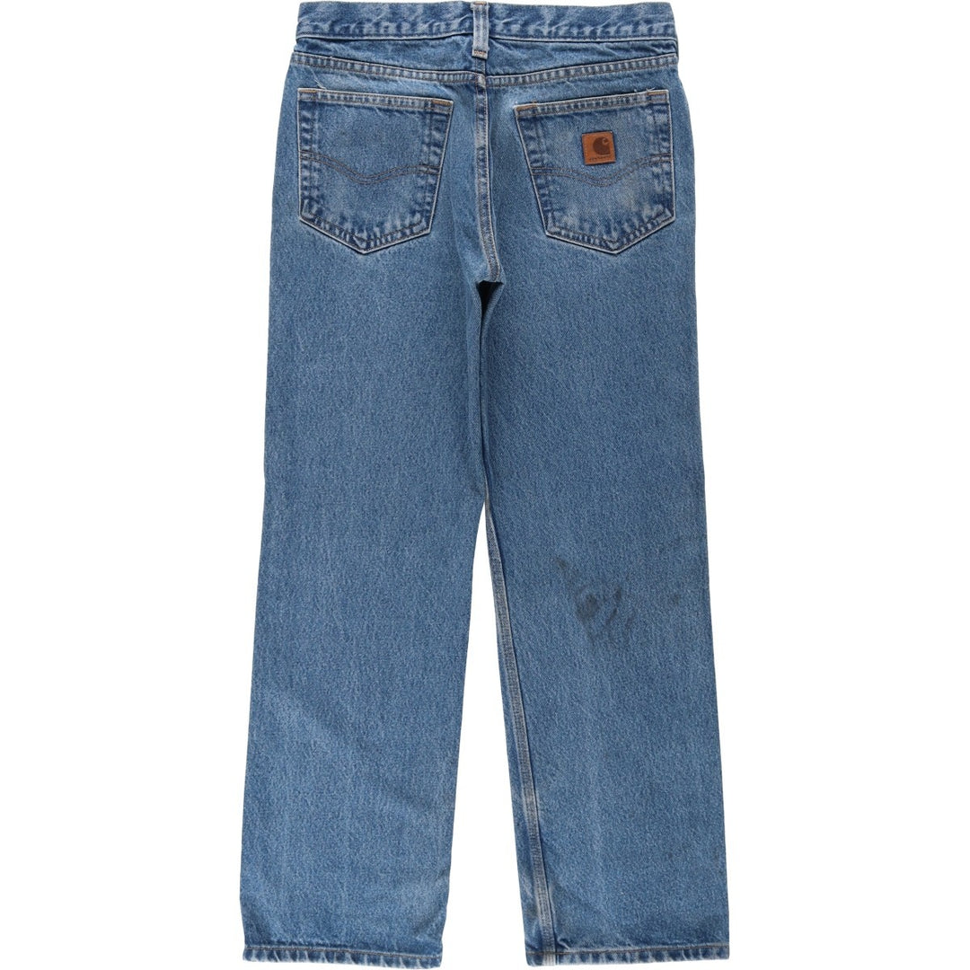 Carhartt Relaxed Fit Tapered Denim Pants for Men, W32 equivalent cotton blue type Vintage Second Hand