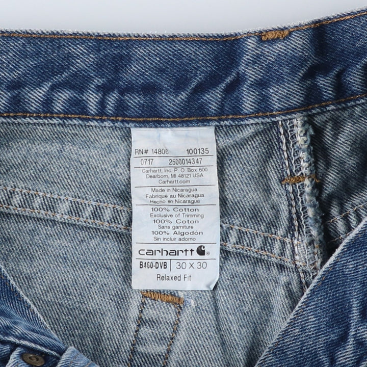 Carhartt Relaxed Fit Tapered Denim Pants for Men, W32 equivalent cotton blue type Vintage Second Hand
