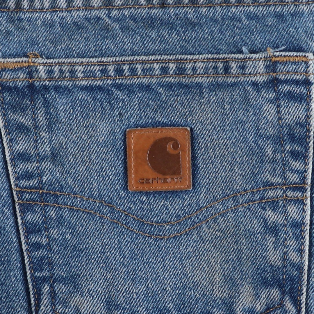 Carhartt Relaxed Fit Tapered Denim Pants for Men, W32 equivalent cotton blue type Vintage Second Hand