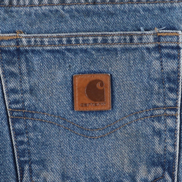 Carhartt Relaxed Fit Tapered Denim Pants for Men, W32 equivalent cotton blue type Vintage Second Hand