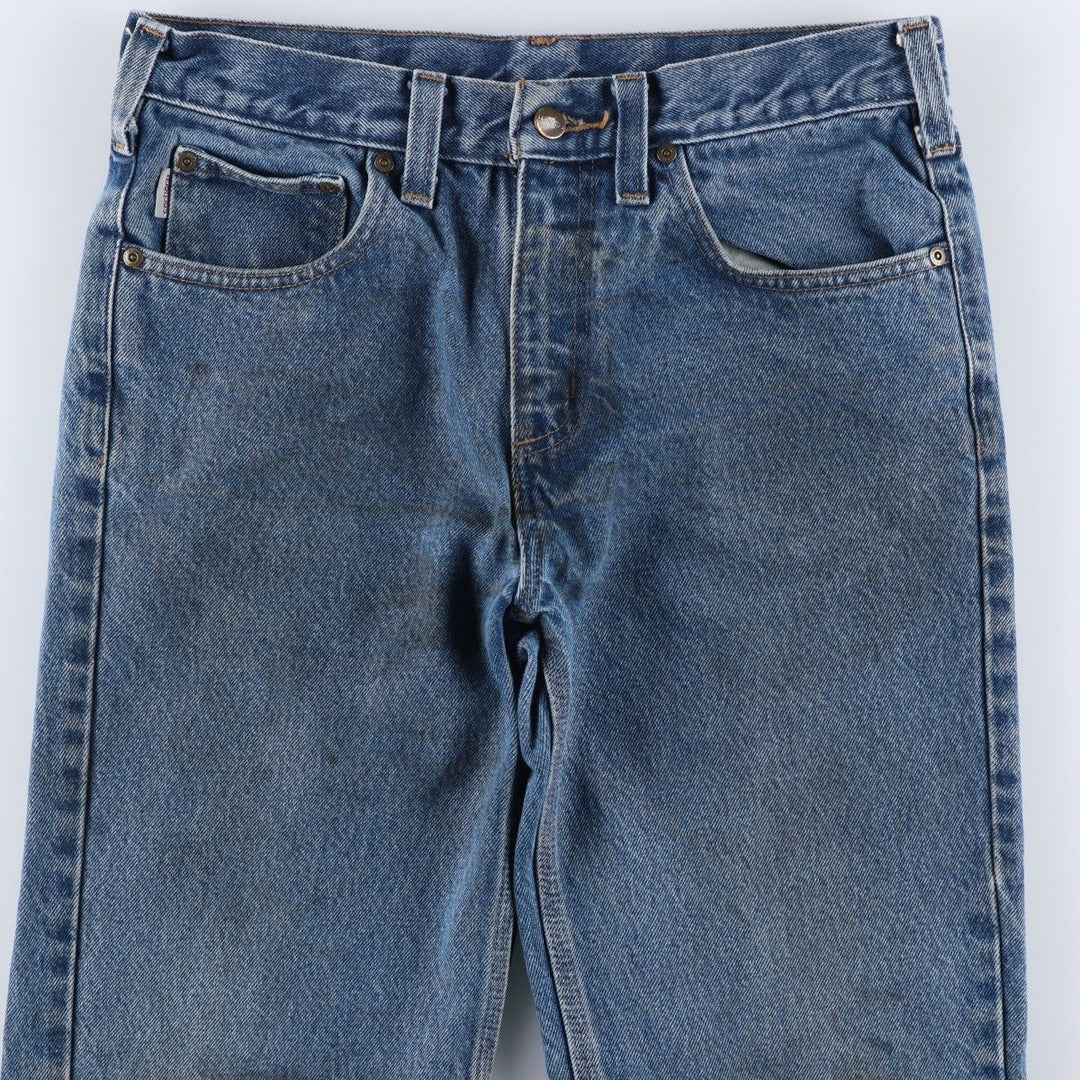 Carhartt Relaxed Fit Tapered Denim Pants for Men, W32 equivalent cotton blue type Vintage Second Hand