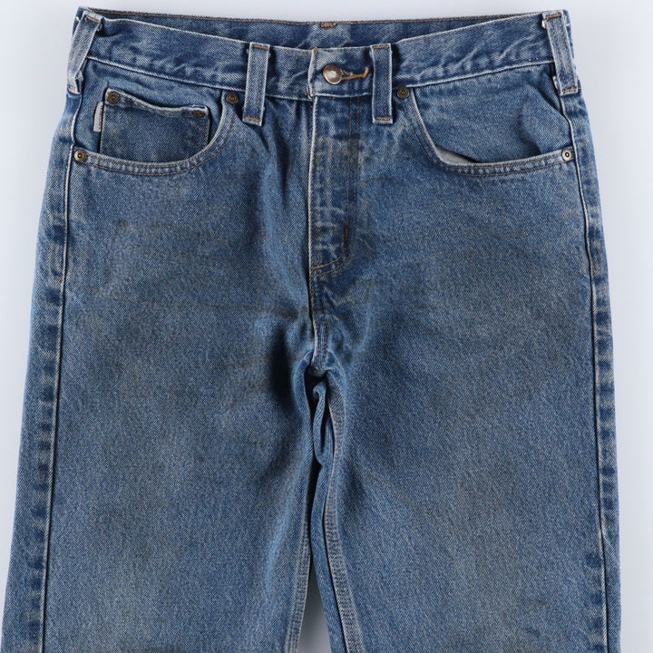 Carhartt Relaxed Fit Tapered Denim Pants for Men, W32 equivalent cotton blue type Vintage Second Hand