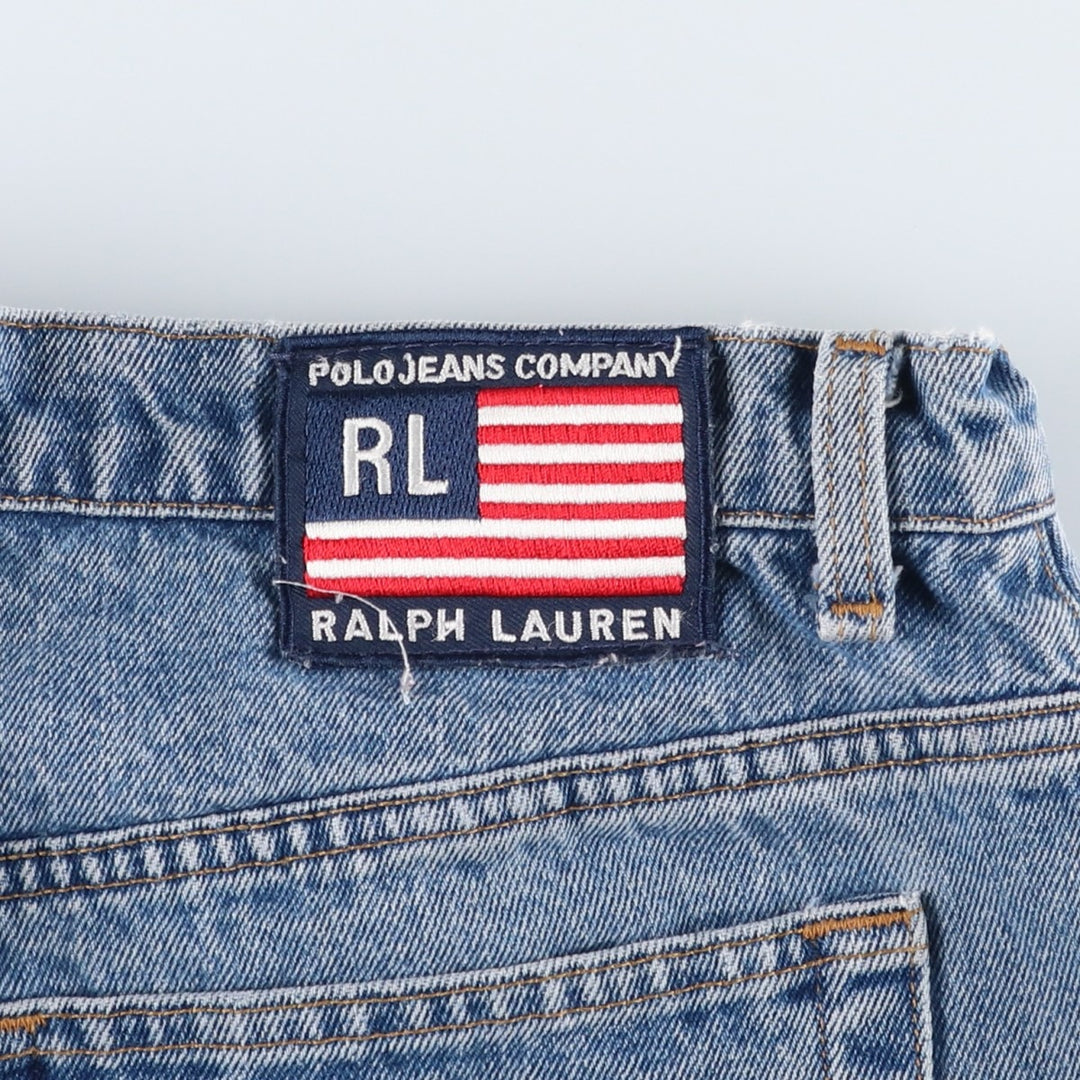 Ralph Lauren POLO RALPH LAUREN Tapered Denim Pants, Men's Size W32 (approx.) cotton blue type Vintage Second Hand