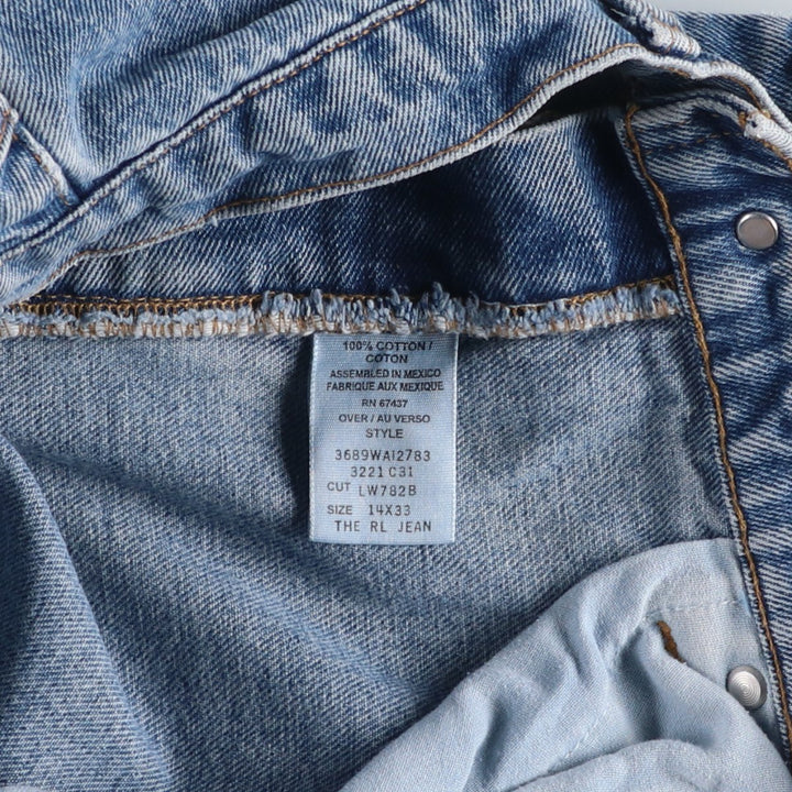 Ralph Lauren POLO RALPH LAUREN Tapered Denim Pants, Men's Size W32 (approx.) cotton blue type Vintage Second Hand