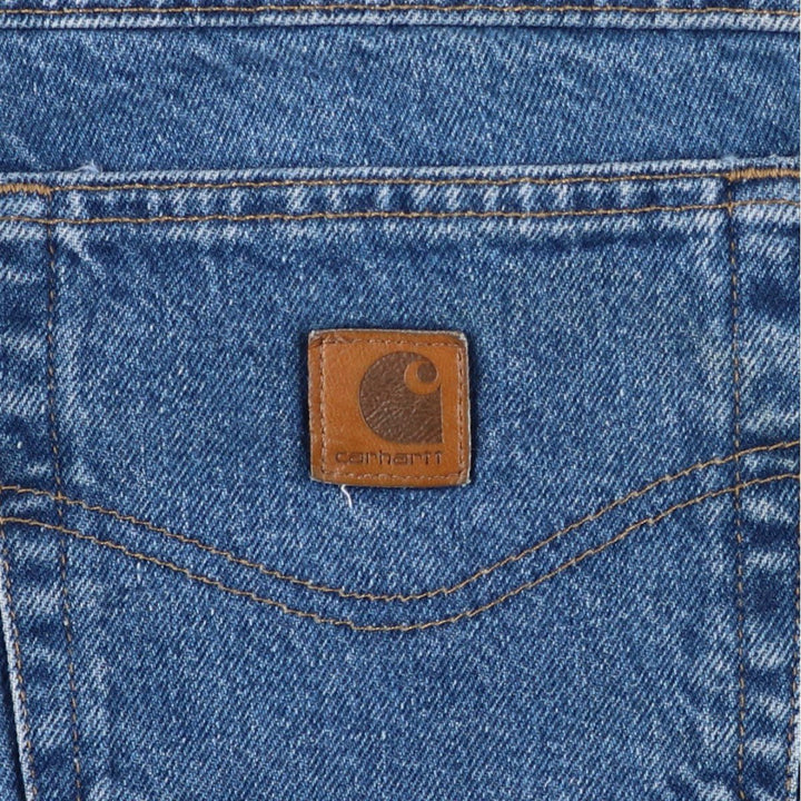 00'S Carhartt tapered denim pants for men, size w36 cotton blue type Vintage Second Hand