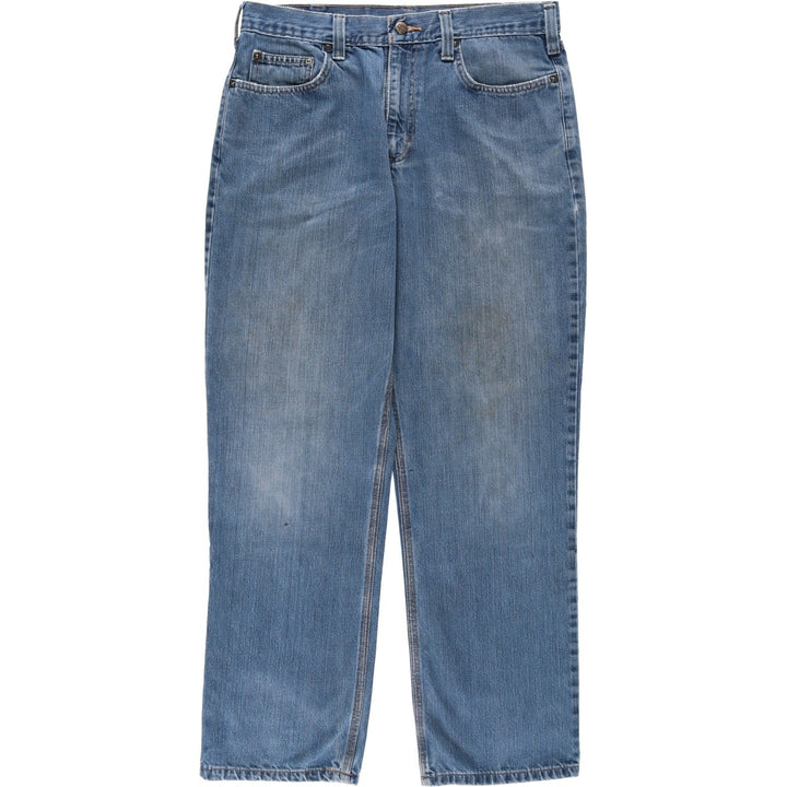 Carhartt Tapered Denim Pants for Men, W34 equivalent cotton blue type Vintage Second Hand