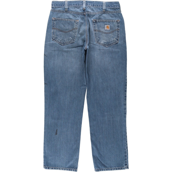 Carhartt Tapered Denim Pants for Men, W34 equivalent cotton blue type Vintage Second Hand