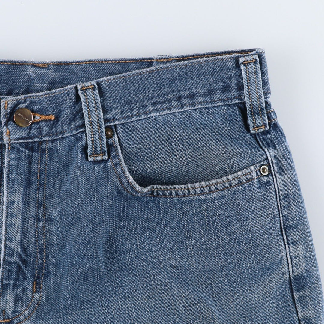 Carhartt Tapered Denim Pants for Men, W34 equivalent cotton blue type Vintage Second Hand
