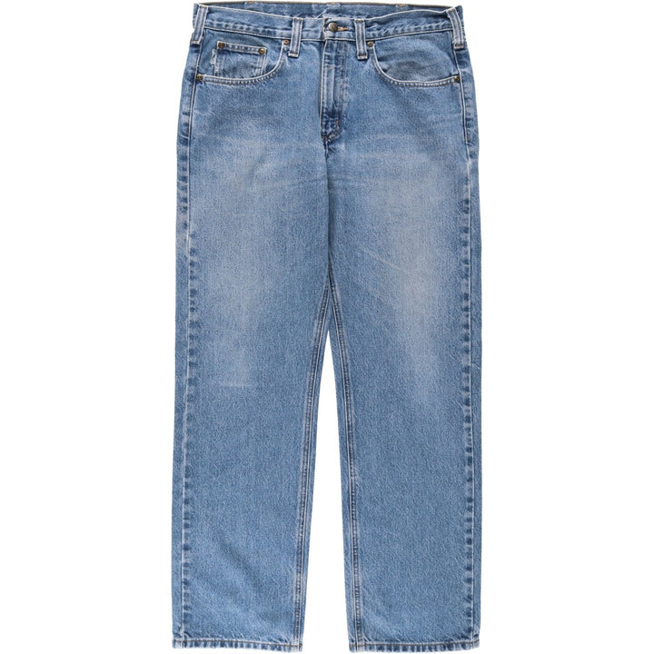 Carhartt Traditional FIT Straight Denim Pants, Men's, W36 equivalent cotton blue type Vintage Second Hand