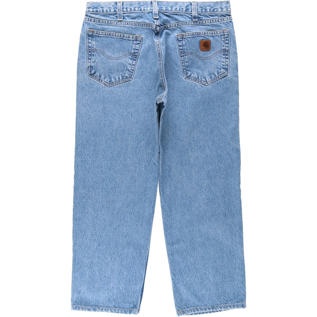 Carhartt Straight Denim Pants, Men's W36 (approx.) unclear blue type Vintage Second Hand
