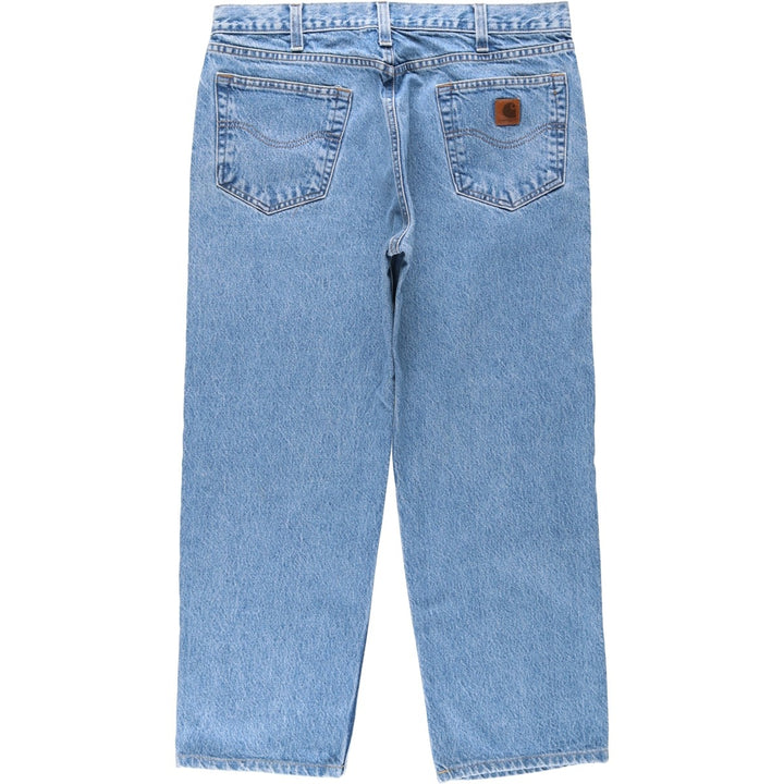 Carhartt Straight Denim Pants, Men's W36 (approx.) unclear blue type Vintage Second Hand
