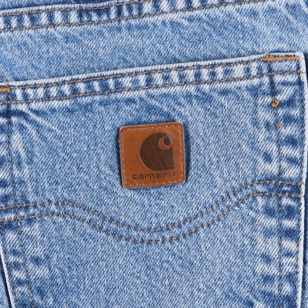 Carhartt Straight Denim Pants, Men's W36 (approx.) unclear blue type Vintage Second Hand