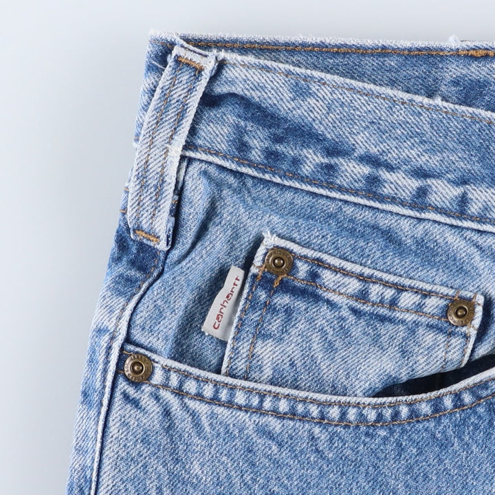 Carhartt Straight Denim Pants, Men's W36 (approx.) unclear blue type Vintage Second Hand