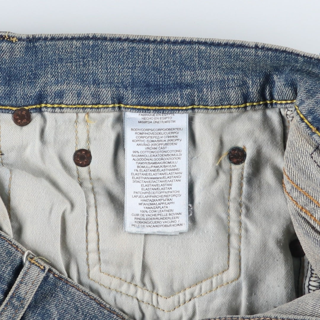Ralph Lauren POLO RALPH LAUREN straight denim pants for men, W36 equivalent cotton blue type Vintage Second Hand