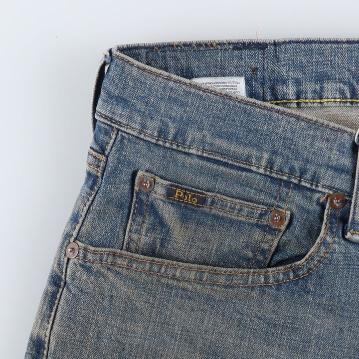 Ralph Lauren POLO RALPH LAUREN straight denim pants for men, W36 equivalent cotton blue type Vintage Second Hand