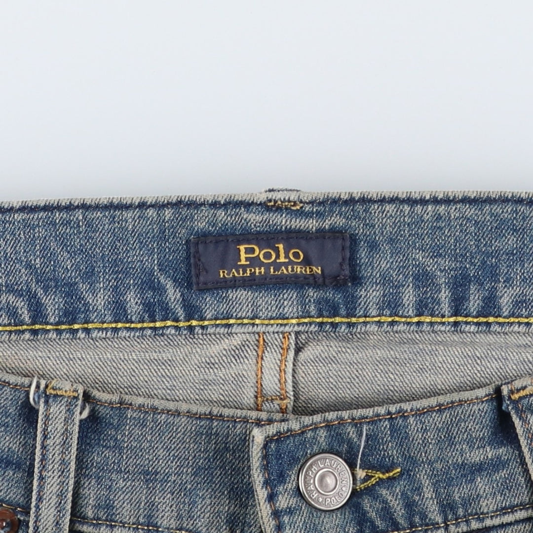 Ralph Lauren POLO RALPH LAUREN straight denim pants for men, W36 equivalent cotton blue type Vintage Second Hand