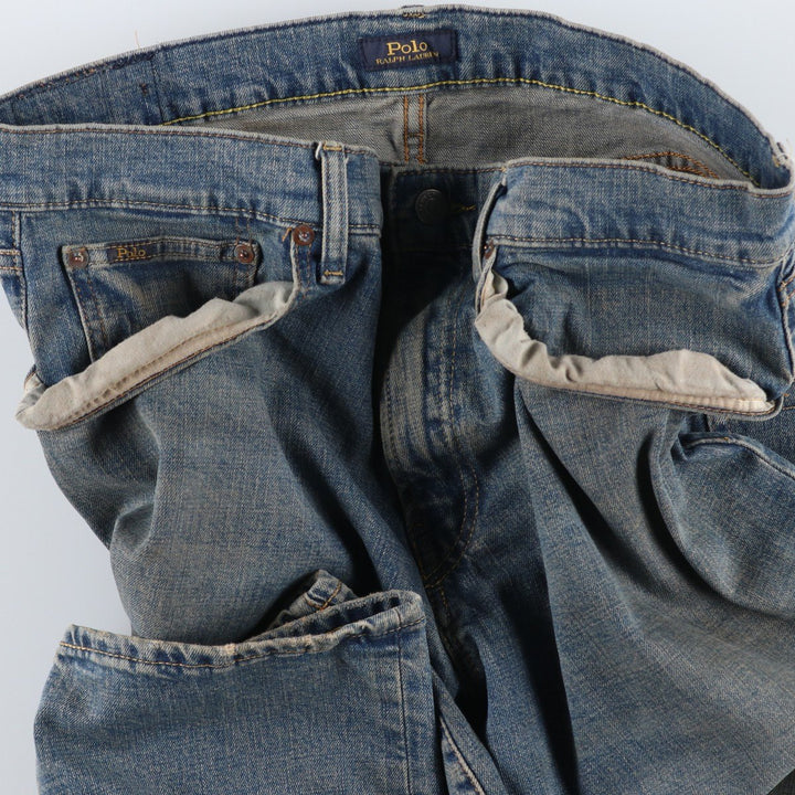 Ralph Lauren POLO RALPH LAUREN straight denim pants for men, W36 equivalent cotton blue type Vintage Second Hand